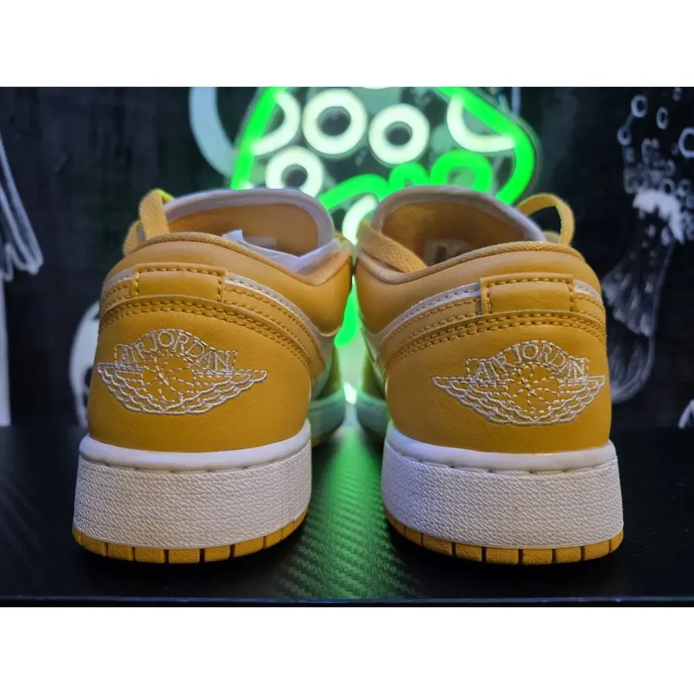 Nike Air Jordan 1 Low White/Pollen US GS 3.5Y Womens 5 2021 553560-171